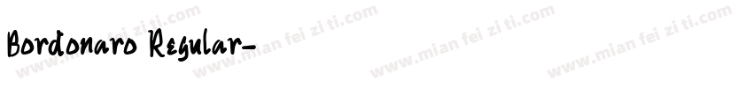Bordonaro Regular字体转换